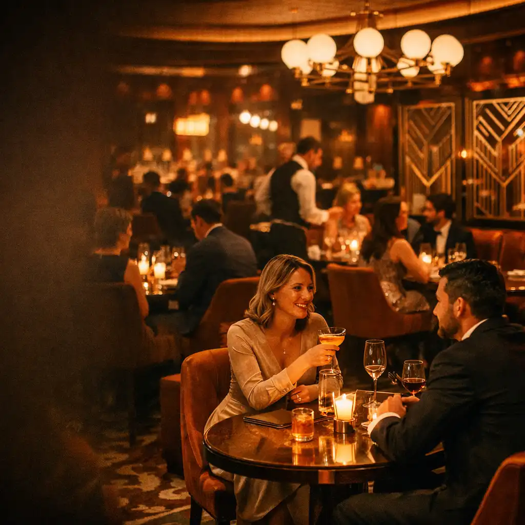 Eleganckie wnętrze restauracji KameraLokal