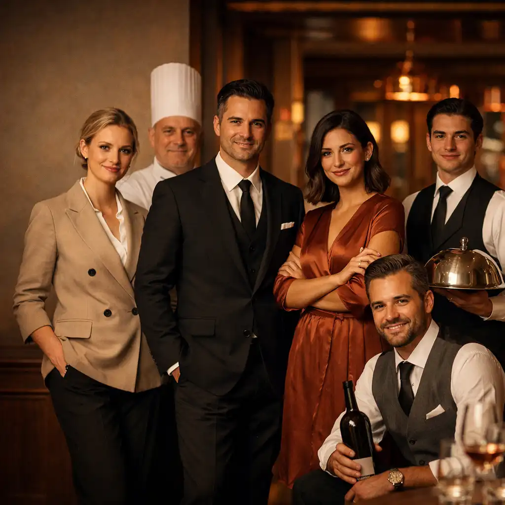 Zespół restauracji KameraLokal w eleganckim wnętrzu